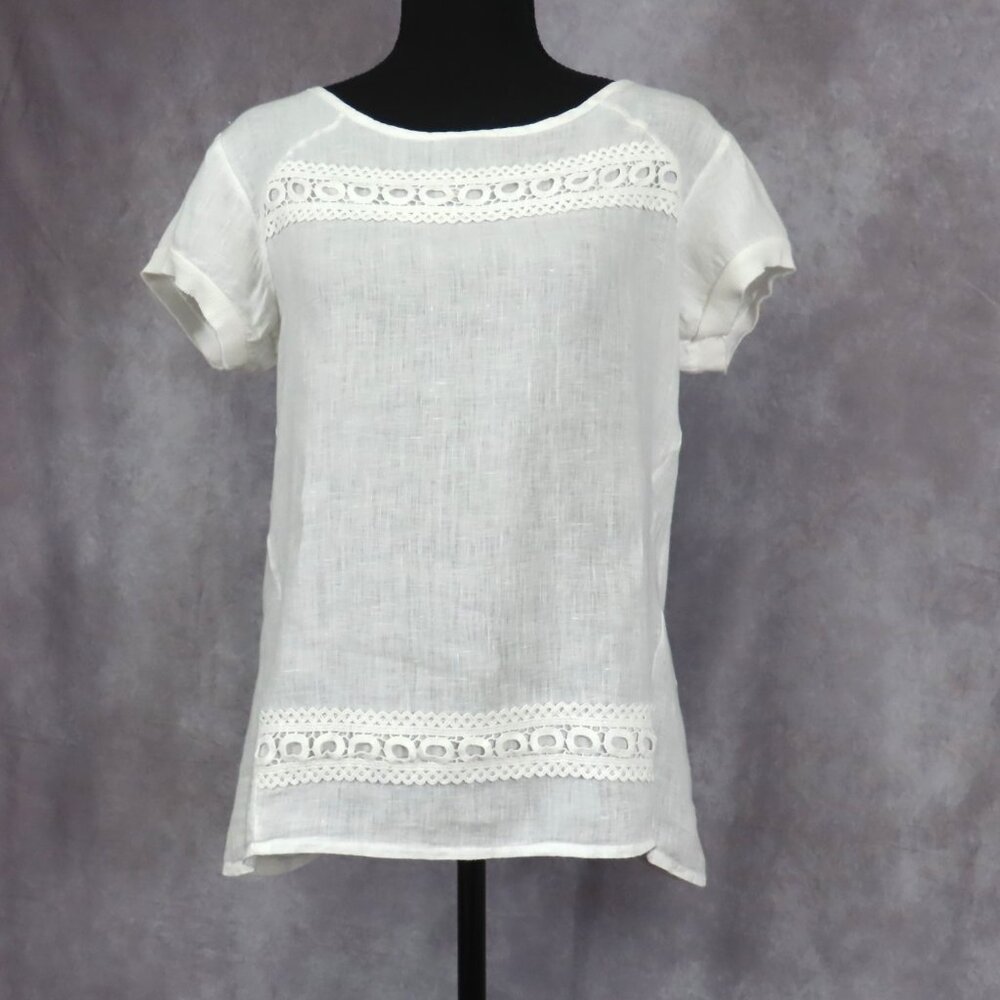 Lungo L'Arno White Linen Top